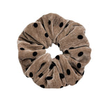 Load image into Gallery viewer, Velvet Polka Dot Scrunchy Women Retro Hair Tie S5P765