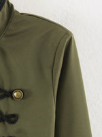 Load image into Gallery viewer, Casual Stand Collar Jacket Twisted Knot Floral Sleeve N6H123