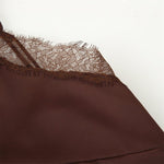Load image into Gallery viewer, Lace Trim Satin Camisole Women Elegant Slip Top N5A718