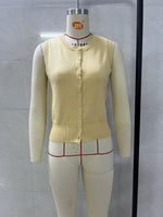 Load image into Gallery viewer, Retro Button Front Knit Vest Women N6D077