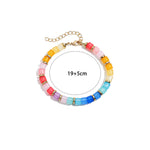 Load image into Gallery viewer, Resin Gradient Bead Chain Gold Plated Adjustable S5P238
