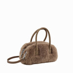 Load image into Gallery viewer, Box Tote Bag Women Retro Niche Design Faux Mink Fur S5P749