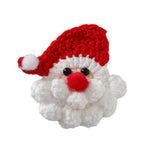 Load image into Gallery viewer, Hand Crocheted Santa Claus Hair Clip Brooch N6K289