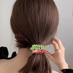 Load image into Gallery viewer, Christmas Spiral Telephone Coil Hair Tie S5P628