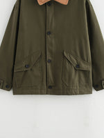 Load image into Gallery viewer, Khaki Navy Olive Notch Collar Jacket Women N5A749