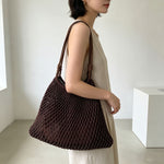 Load image into Gallery viewer, Handwoven Cotton Net Bag Beach Tote Large Capacity N6F146