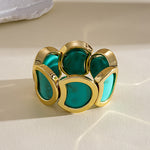 Load image into Gallery viewer, Vintage Acrylic Ombré Geometric Segment Bangle Women N6H082