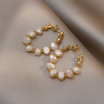 Load image into Gallery viewer, Freshwater Pearl Stud Earrings Copper Post N6H164