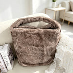 Load image into Gallery viewer, Women's Plush Leopard Print Tote Shoulder Bag N6J155
