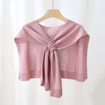 Load image into Gallery viewer, Knit Draping Shawl Lightweight M5A243