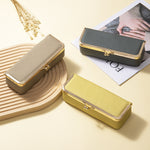 Load image into Gallery viewer, Genuine Leather Sunglasses Case Cosmetic Jewelry N6G098