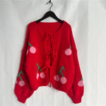 Load image into Gallery viewer, Sweater Loose Fit Round Neck Snowflake Sock Knit N5A850