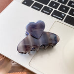 Load image into Gallery viewer, Acetate Heart Med Shark Clip Multi Color Women S5P959