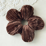 Load image into Gallery viewer, Puffed Flower Scrunchy Women Small Opening Hair Tie S5P783