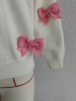 Load image into Gallery viewer, 3D Floral Cardigan Women Knit Open Front Round Neck N5A859