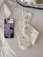 Load image into Gallery viewer, Dog Pattern Cotton Mid-Calf Socks M5A045