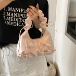 Load image into Gallery viewer, Bow Accent Underarm Bag PU Polyester S5P289