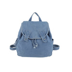 Load image into Gallery viewer, Unisex Denim Drawstring Flap Backpack N6J195