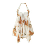 Load image into Gallery viewer, Sleeveless Chiffon Halter Vacation Dress Women N6A035