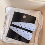 Load image into Gallery viewer, Polka Dot Duckbill Clip Women Simple Versatile Bangs S5P910