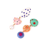 Load image into Gallery viewer, Asymmetrical Candy Resin Drop Earrings Rhinestone S5P166