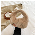Load image into Gallery viewer, Furry Dumpling Bag Women Plush Mini Handbag S5P722