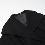 Load image into Gallery viewer, Black Notch Collar Wool-like Coat Women N5A676