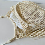 Load image into Gallery viewer, Handwoven Cotton Net Bag Beach Tote Large Capacity N6F146