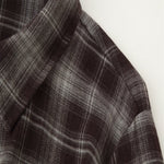 Load image into Gallery viewer, Plaid Shirt Women Relaxed Fit Notch Collar Tie N5A684