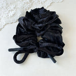Load image into Gallery viewer, Velvet Rose Bow Scrunchy Women 15cm Elegant S5P780