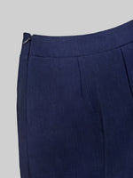 Load image into Gallery viewer, Blue Asymmetric Suit Set Women Office Blazer Pant N5A901