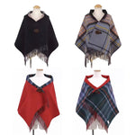 Load image into Gallery viewer, Plaid Faux Cashmere Scarf Women Autumn Winter Warm M5A327