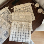 Load image into Gallery viewer, Vintage Lace Embroidered Drawstring Pouch N6F177