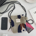 Load image into Gallery viewer, Rainbow Dots Plush Bag Women Cute Shoulder Crossbody S5P876