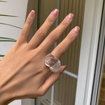 Load image into Gallery viewer, Candy Color Heart Resin Ring Vacation Style Women N6A217