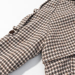 Load image into Gallery viewer, Houndstooth Double Breasted Jacket Women Short Length N5A672