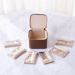 Load image into Gallery viewer, 6 Layer Travel Jewelry Organizer Box Leather S5P836