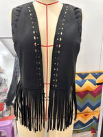 Load image into Gallery viewer, Fringe Vest Women Casual Open Front N6C132