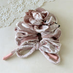 Load image into Gallery viewer, Velvet Rose Bow Scrunchy Women 15cm Elegant S5P780
