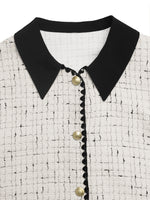 Load image into Gallery viewer, White Cropped Blazer Casual Elegant Breast Jacket N5A807