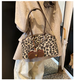 Load image into Gallery viewer, Retro Leopard Print Tote Bag Medium Capacity Shoulder S5P699