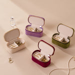 Load image into Gallery viewer, Travel Mini Velvet Jewelry Organizer Box S5P828