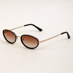 Load image into Gallery viewer, Metal Frame Oval Sunglasses Women N6B216