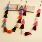 Load image into Gallery viewer, Womens Vintage Marbled Irregular Acrylic Necklace N6K184