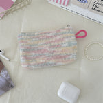 Load image into Gallery viewer, Plush Heart Coin Purse Makeup Bag Key Wallet S5P869