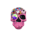 Load image into Gallery viewer, Pink Skull Crown Shirt Cuff Cover Metal Brooch Charm N6G125