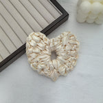 Load image into Gallery viewer, Satin Heart Silhouette Ponytail Hair Tie S5P434
