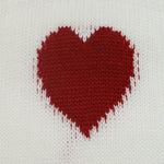 Load image into Gallery viewer, White Heart Jacquard Sweater Knit Layering Pullover N5A814