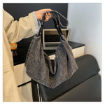 Load image into Gallery viewer, Women's Washed Denim Crossbody Shoulder Bag N6J196