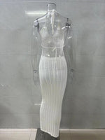 Load image into Gallery viewer, Hollow Out Sheer Halter Sleeveless Long Dress Women N6A056
